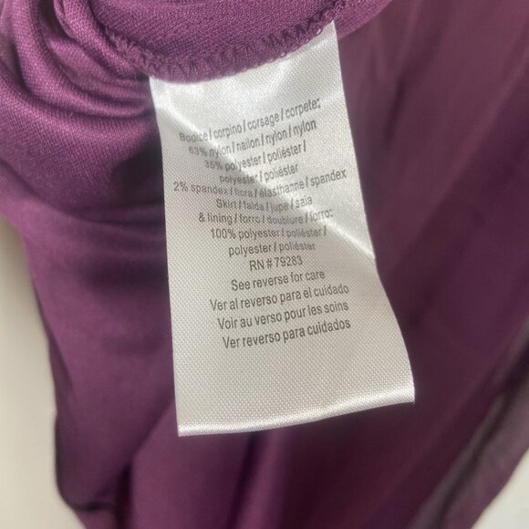 Alex Evenings Woman 16W Plum Lace Sequin Bodice Chiffon Mother Of Bride Dress - Picture 13 of 16